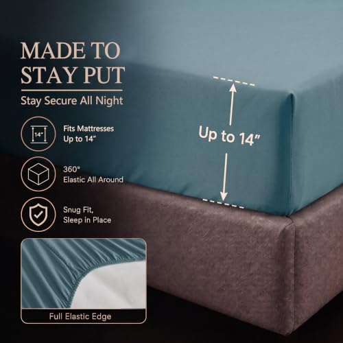 Oversized King Comforter Set Mineral Blue