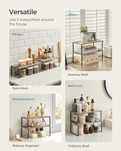 Cabinet Organizer Shelf (4 Count)