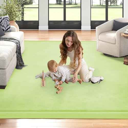Baby Play Mat for Floor Nursery Muscle Mat Area Rug Playroom Rug 50"x50" Elastic Foam 1.3" Thick Crawling Mat for Babies