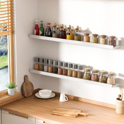 Floating Shelves for Wall Decor and Storage (6 Count)