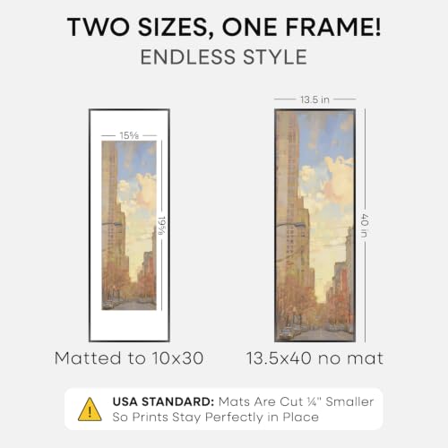 13.5x40 Black Picture Frame (3 Count)