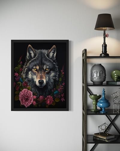 Vintage Wolf Poster Art Print