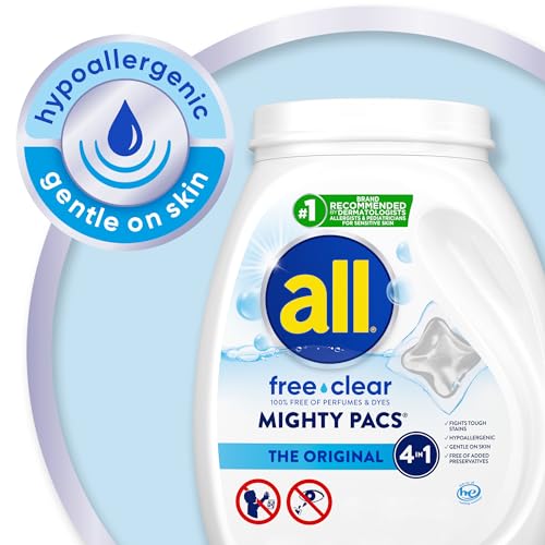 free clear Laundry Detergent Pacs for Sensitive Skin (132 Count)