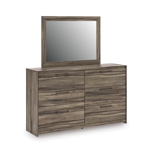 Jusika 6 Drawer Dresser and Mirror Set