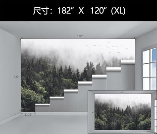 Foggy Forest Wall Mural Peel and Stick Misty Pine Tree Wallpaper