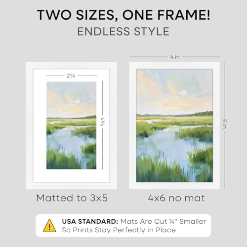 4x6 White Picture Frame (2 Count)