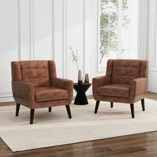 PU Leather Accent Chair