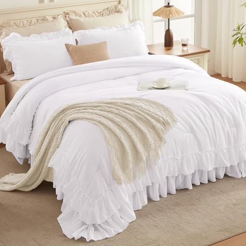Ruffle Oversized Queen Comforter Set