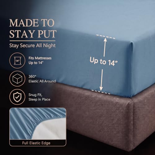 Twin Comforter Set Grayish Blue