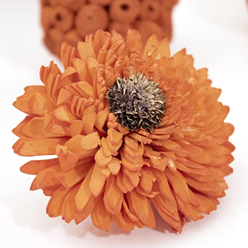 Orange Decorative Vase Filler Bag with Mini Pumpkins
