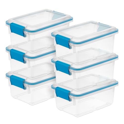 Gasket Storage Box with Lids for Home & Office (6 Count)