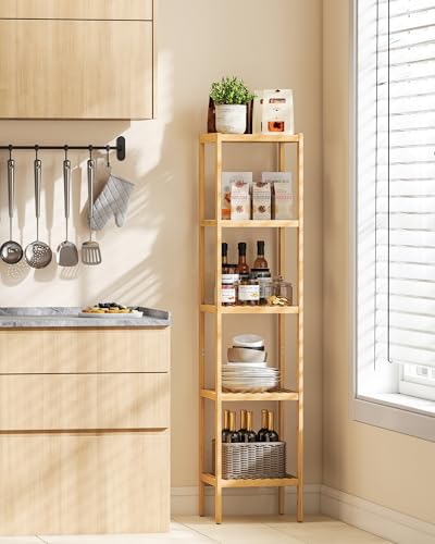 5 Tier Bamboo Shelf