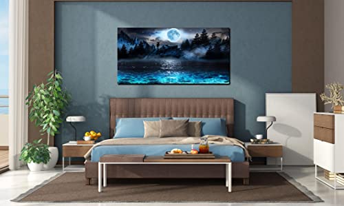 Moon Sea Ocean Wall