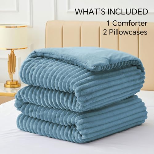 Fleece Queen Comforter Set