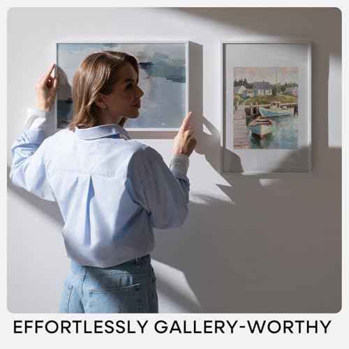 22.375x34 White Puzzle Poster Frame