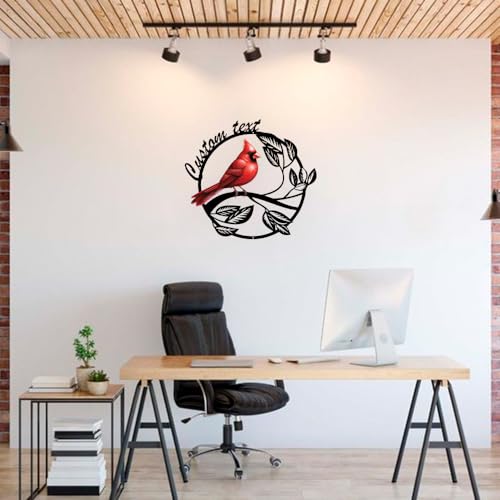 Personalized Name Garden Cardinal Metal Signs
