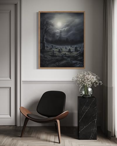 Gothic Graveyard Poster Art Print