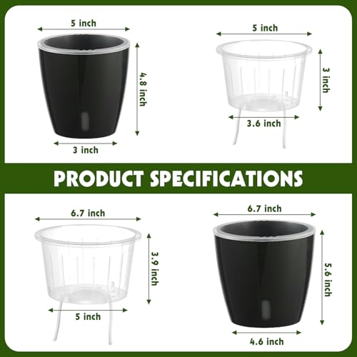 Self Watering Pots for Indoor Plants (16 Count)