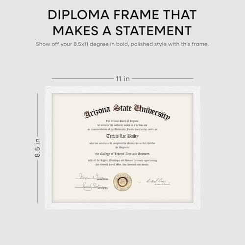 8.5x11 Black Oak Diploma Frame (2 Count)