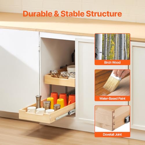 2 Tier Pull Out Cabinet Organizer