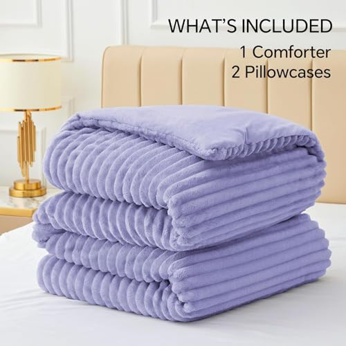 Fleece Full Comforter Set