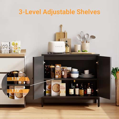 Rattan Sideboard Buffet Cabinet Set of 2 (2 Count)