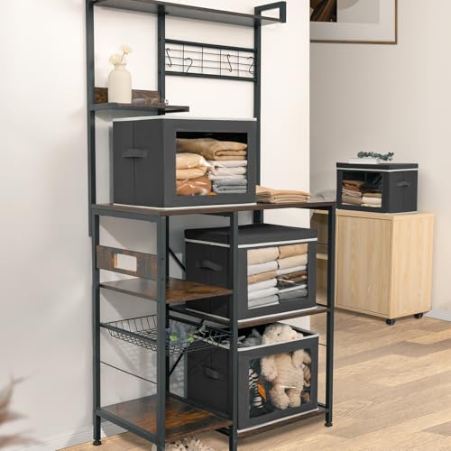Stackable Storage Bins with Lids (4 Count)