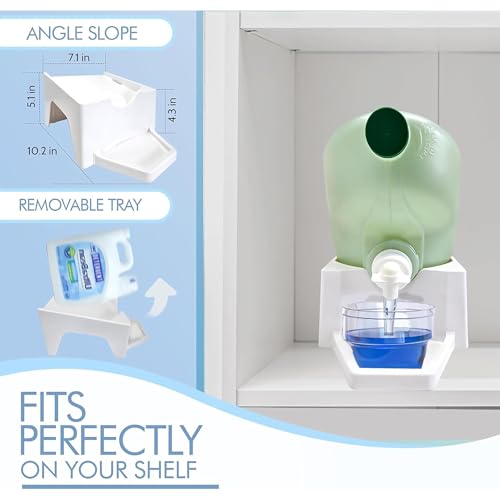 Liquid Laundry Detergent Holder Stand with Drip Tray