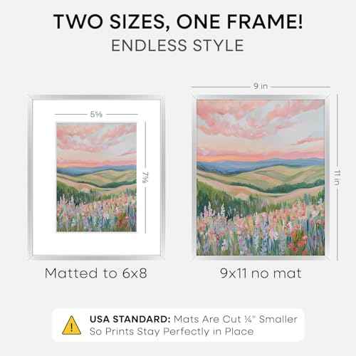 9x11 Silver Picture Frame (2 Count)