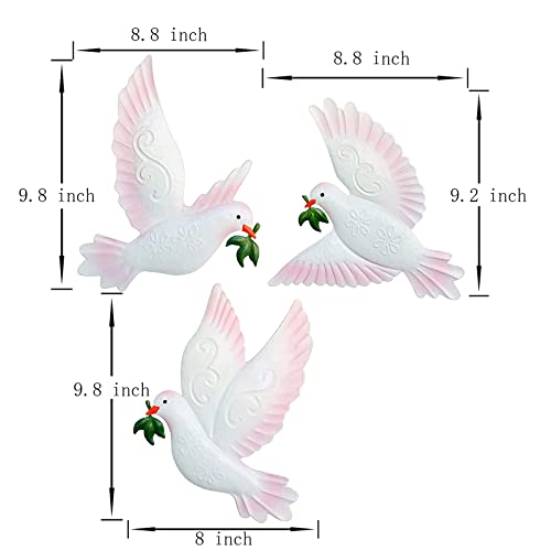 Dove of Peace Wall Art Décor (3 Count)