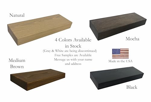 36 inch Wooden Floating Shelves for Wall