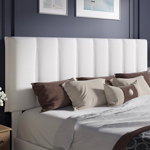 King Size Bed Frame with Upholstered Headboard