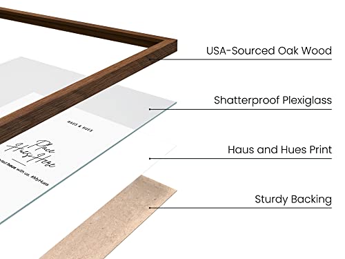20x30 Walnut Oak Frame Set of 25 (25 Count)