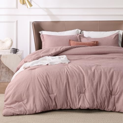 Dusty Pink Queen Comforter Set