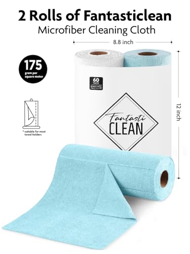 Microfiber Cleaning Cloth Roll (60 Count)