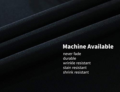 Small Black Square Tablecloth 70x70 Inch