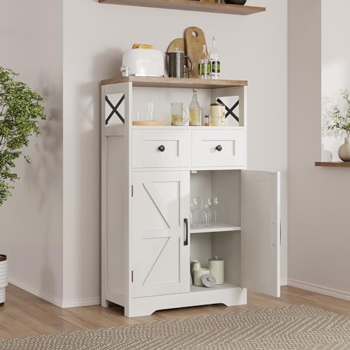 Farmhouse Storage Cabinet with Drawers