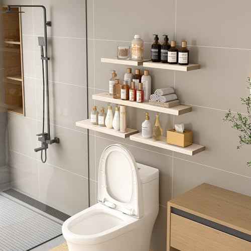 Wood Floating Shelves 16 inch (2 Count)