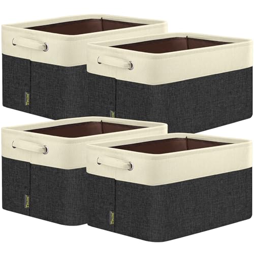 4 Pack Fabric Closet Storage Bins for Shelves (4 Count)