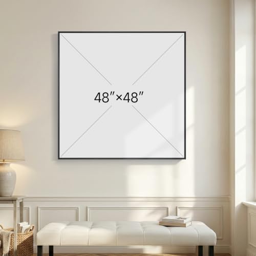 Extra Large Framed Neutral Gray Abstract Landscape Wall Art Decor