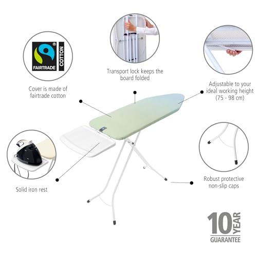XL Comfort Ironing Board with Solid Steam Generator Rest