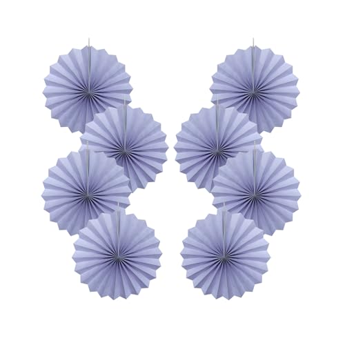 Purple Party Decorations DIY Purple Paper Fans Hanging Decoration 12in DIY