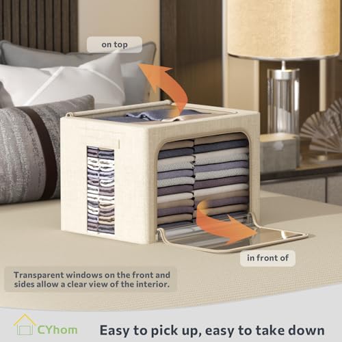Clothes Storage Bins Box (2 Count)