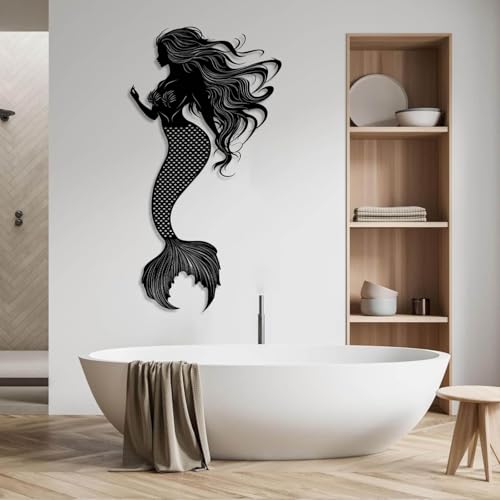 Metal Mermaid Wall Decor