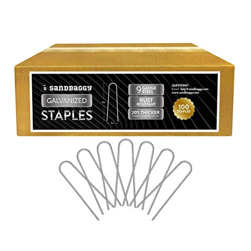 Galvanized 6 Inch Landscape Staples