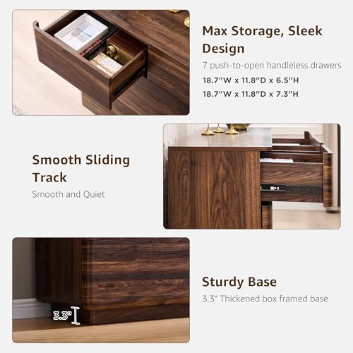 Modern 7 Drawer Dresser for Bedroom