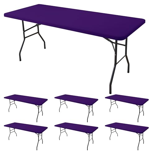 Spandex 6ft Table Cover Fitted (6 Count)