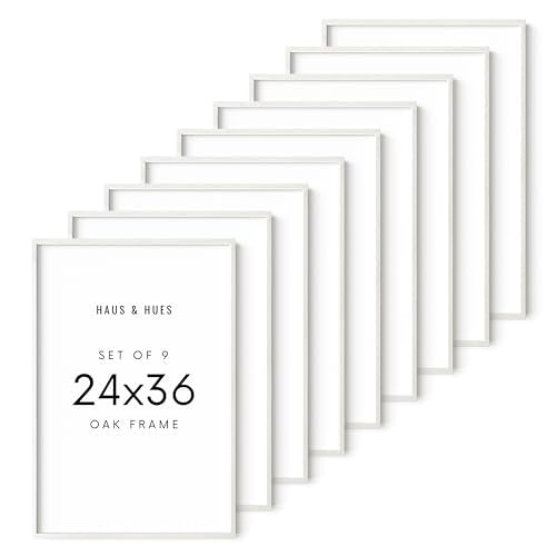 White Oak Wood 24x36 Picture Frames