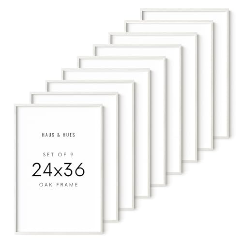 White Oak Wood 24x36 Picture Frames
