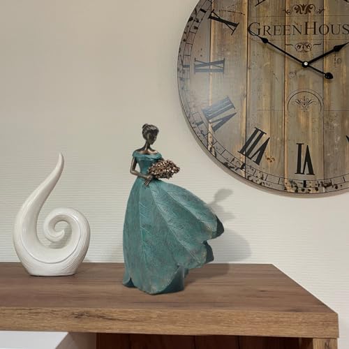 Fairy Statue Leaf Angel Girls Resin Table Decor 5x3x7.5 Inch